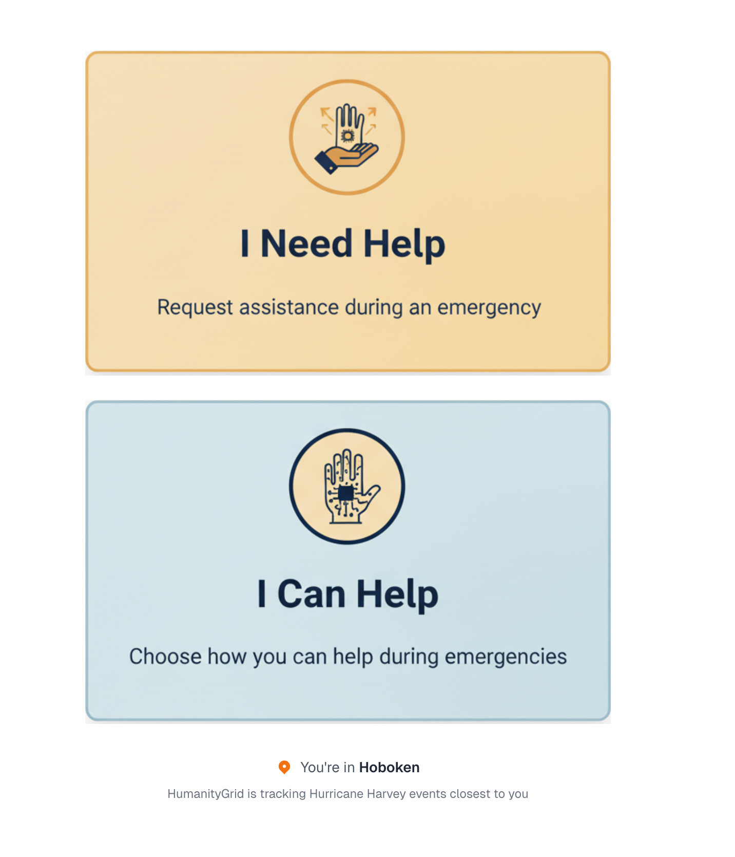 HumanityGrid - Crisis management and coordination interface