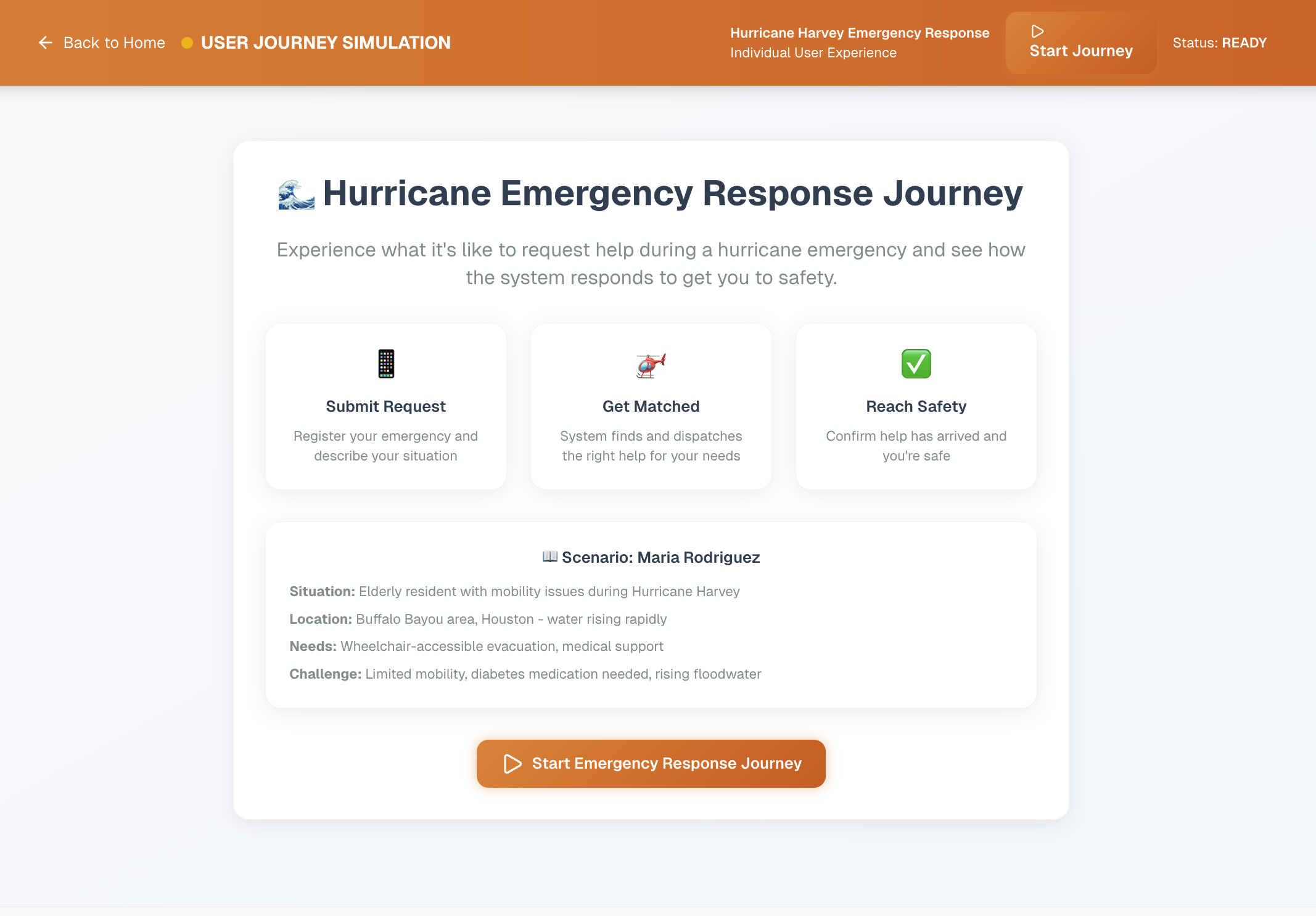 HumanityGrid - Predictive analytics and resource matching dashboard